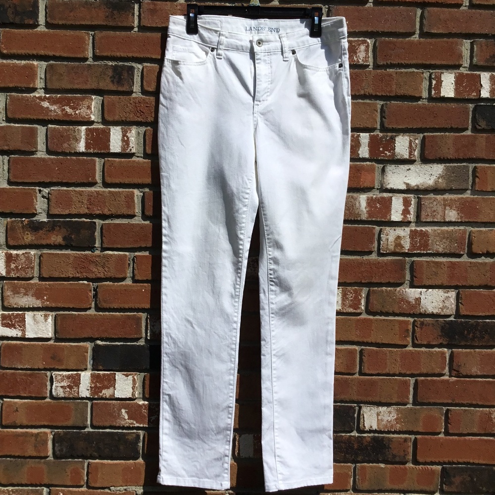 Lands End white Jeans
